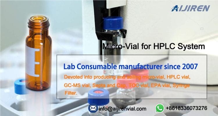 Alibaba amber HPLC autosampler vials with pp cap